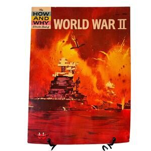 VTG 1st Ed. 1962 How and Why Wonder Book of World War II, #5035 PB